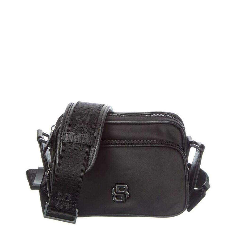 Hugo Boss B Icon Ew Zip Canvas Bag, Black